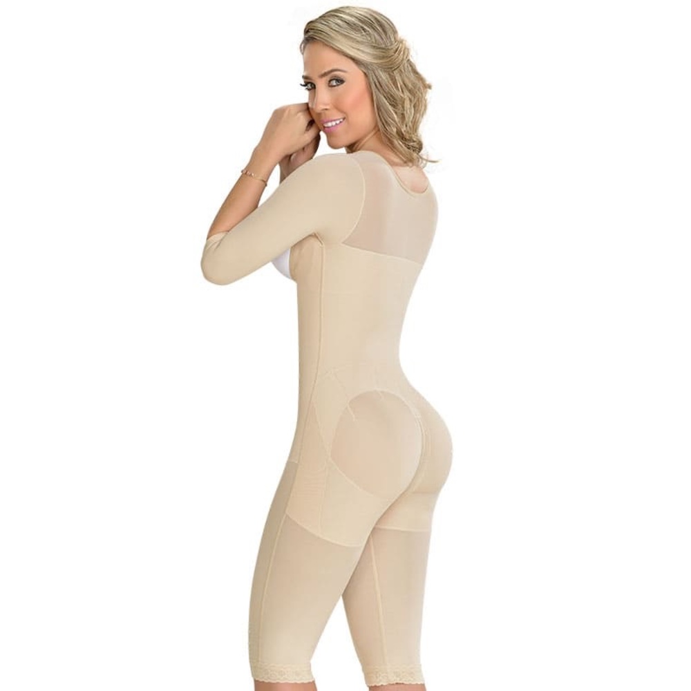 F0074 - KNEE-LENGTH FAJA WITH SLEEVES